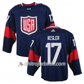 USA Tröja Ryan Kesler 17 World Cup 2016 Blå Premier
